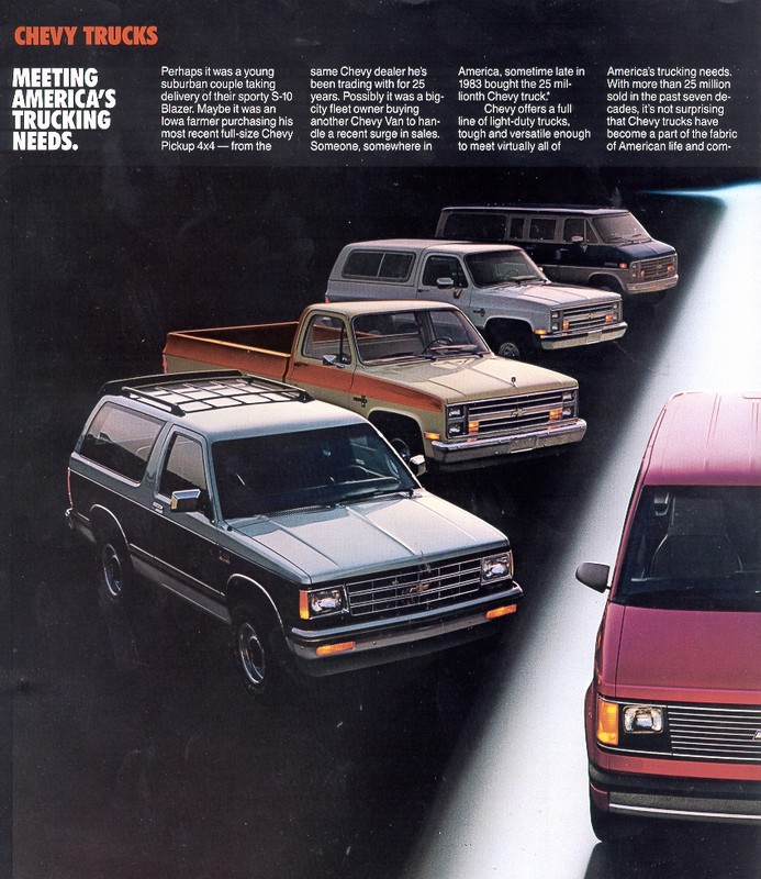 1985 Chevrolet Trucks Brochure Page 6